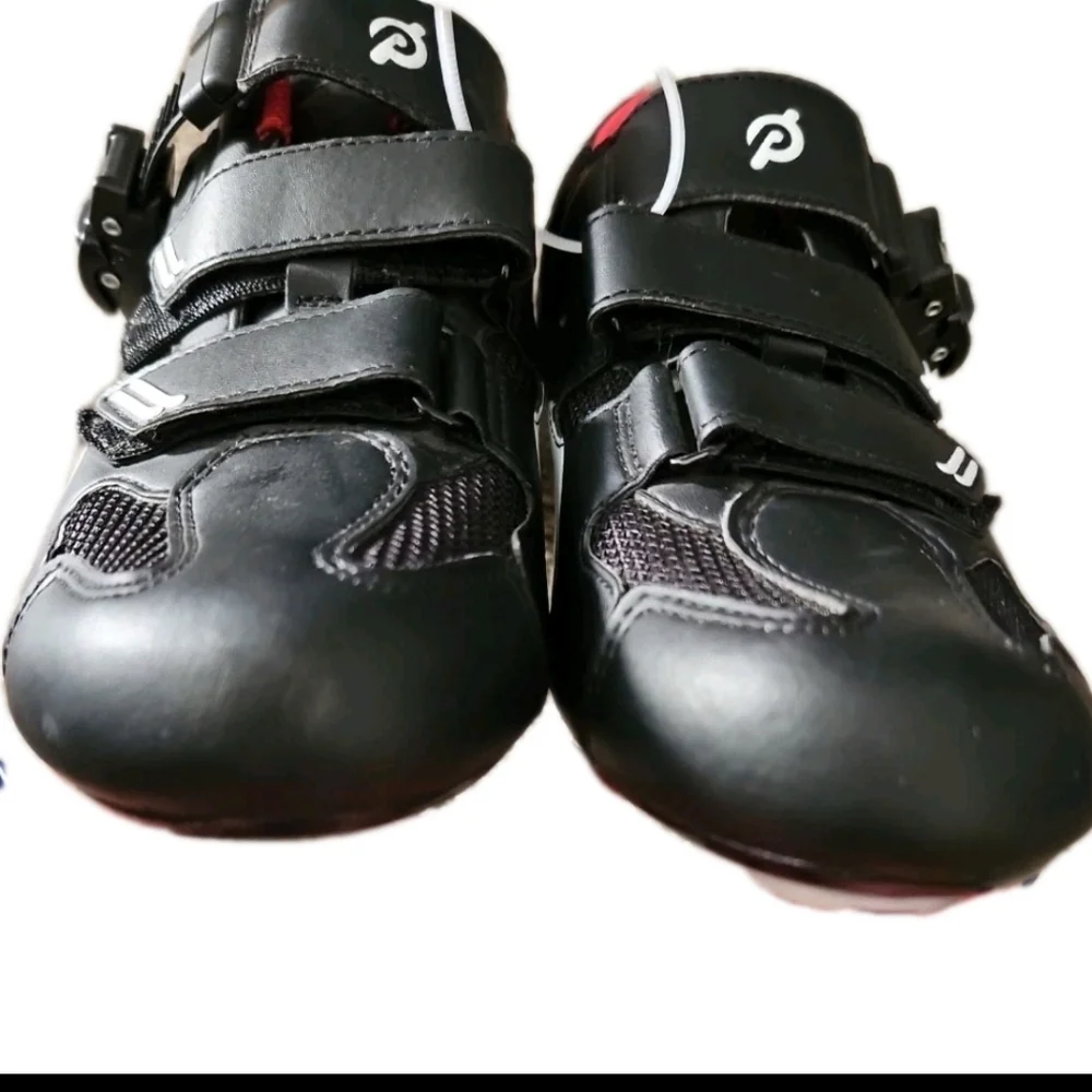 Peloton Unisex Black And Red Indoor Outdoor Cycling Clip In Shoe 40